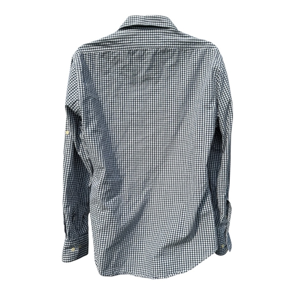 C.C Filson Co Dress Shirt  Plaid Blue %100 Cotton Men’s Large - Picture 3 of 9